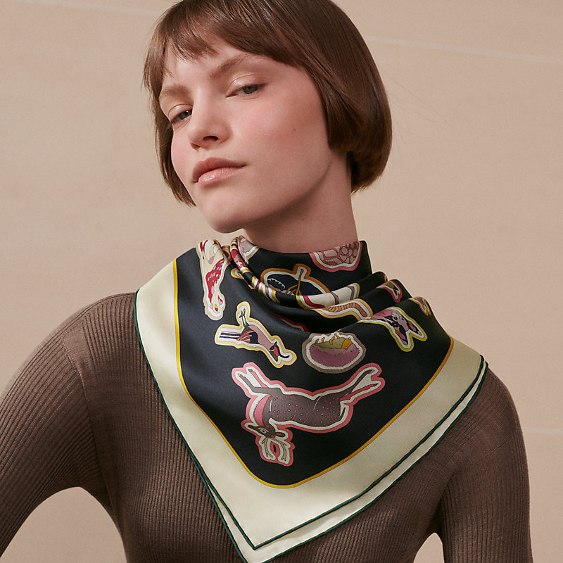 Caracteristick double face scarf 90 | Hermès UK